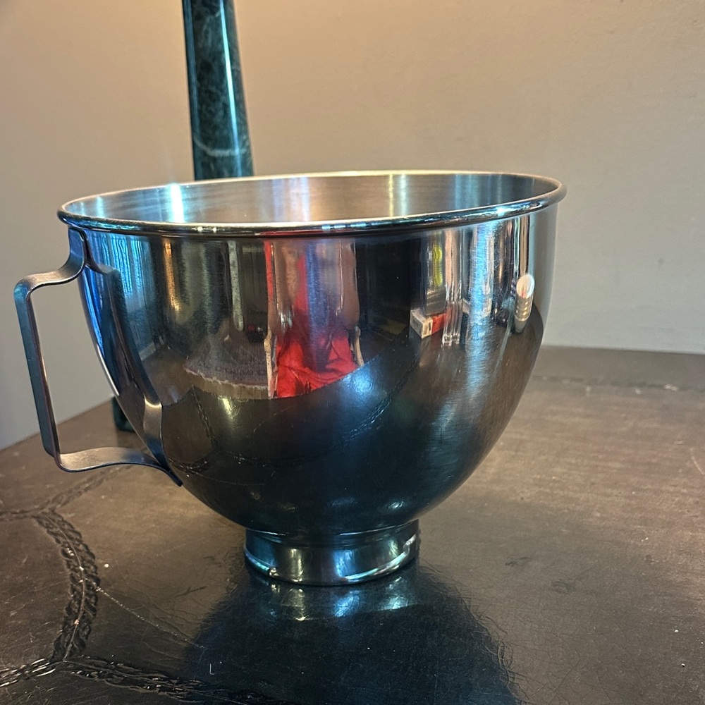 KitchenAid Stainless Steel Mixing Bowl with Handle - Silver
